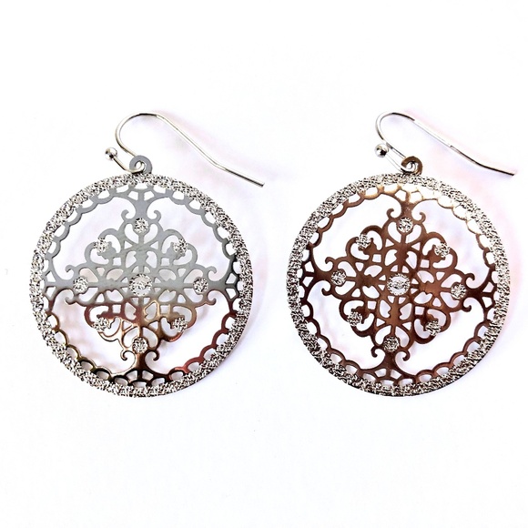 Vintage silver earrings - Picture 1 of 1